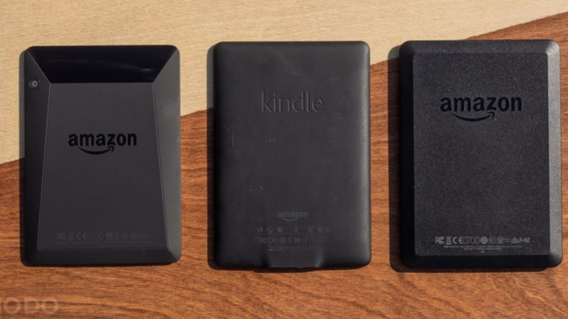 Kindle, $50 | Kindle Paperwhite, $100 | Kindle for Kids, $60 | Kindle Voyage, $170 | Refurb Kindle Paperwhite, $80 | Refurb Kindle Voyage, $120